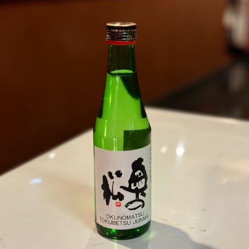 Okunomatsu Tokubetsu (junmai namachozo shu).