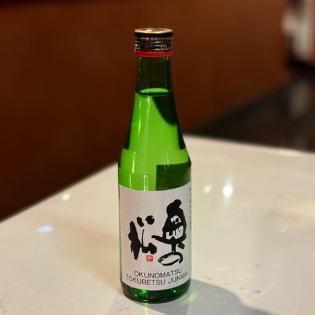 Okunomatsu Tokubetsu (junmai namachozo shu).
