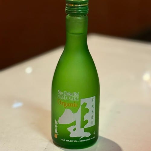 Sho Chiku Bai Nama Sake (organic rice).