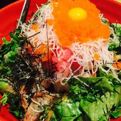 Sashimi Salad (D).